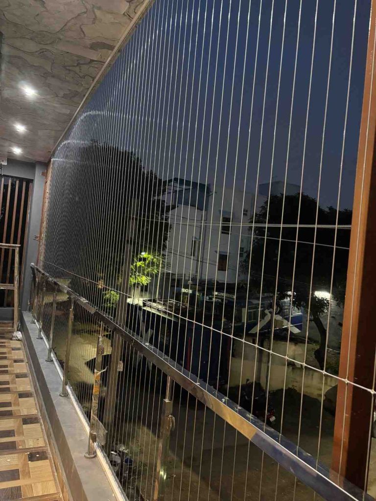 invisible grille for balcony